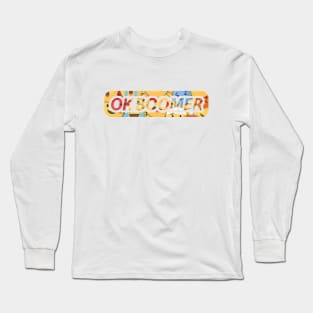 Ok Boomer Emoji Montage Long Sleeve T-Shirt